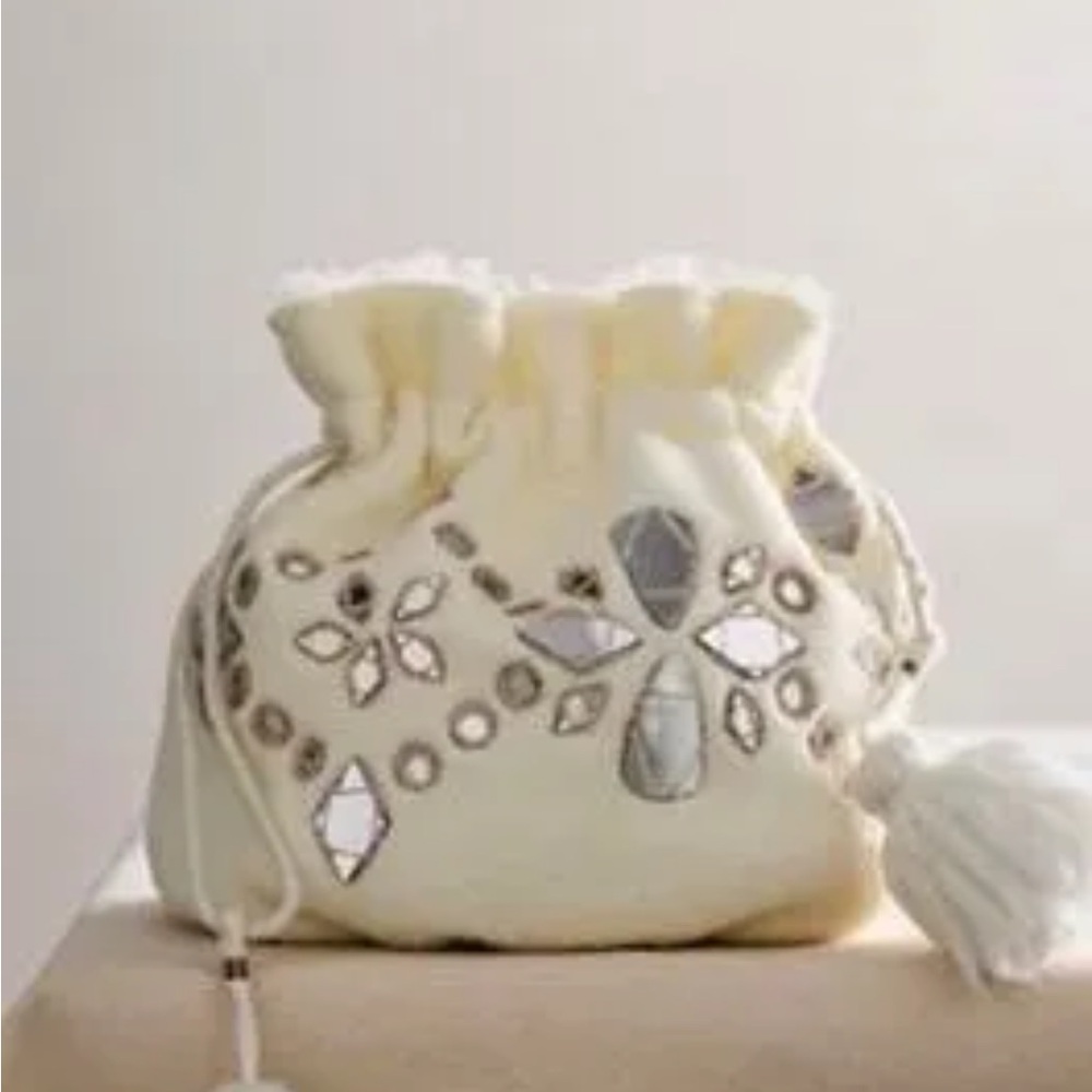 Free People Seasons Sparkle Mini Gift Sack nwt